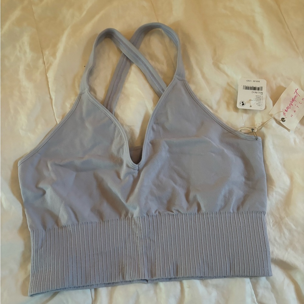 NWT Free People Hatch Good Karma Bra -Icelandic Blue